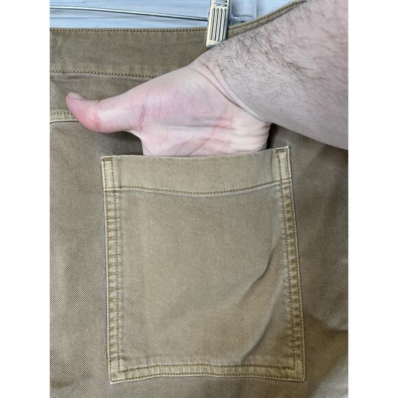 GAP Cargo Pants Womens 14 Khaki Loose Khaki Mojave Regenerative Cotton Casual - Picture 8 of 14
